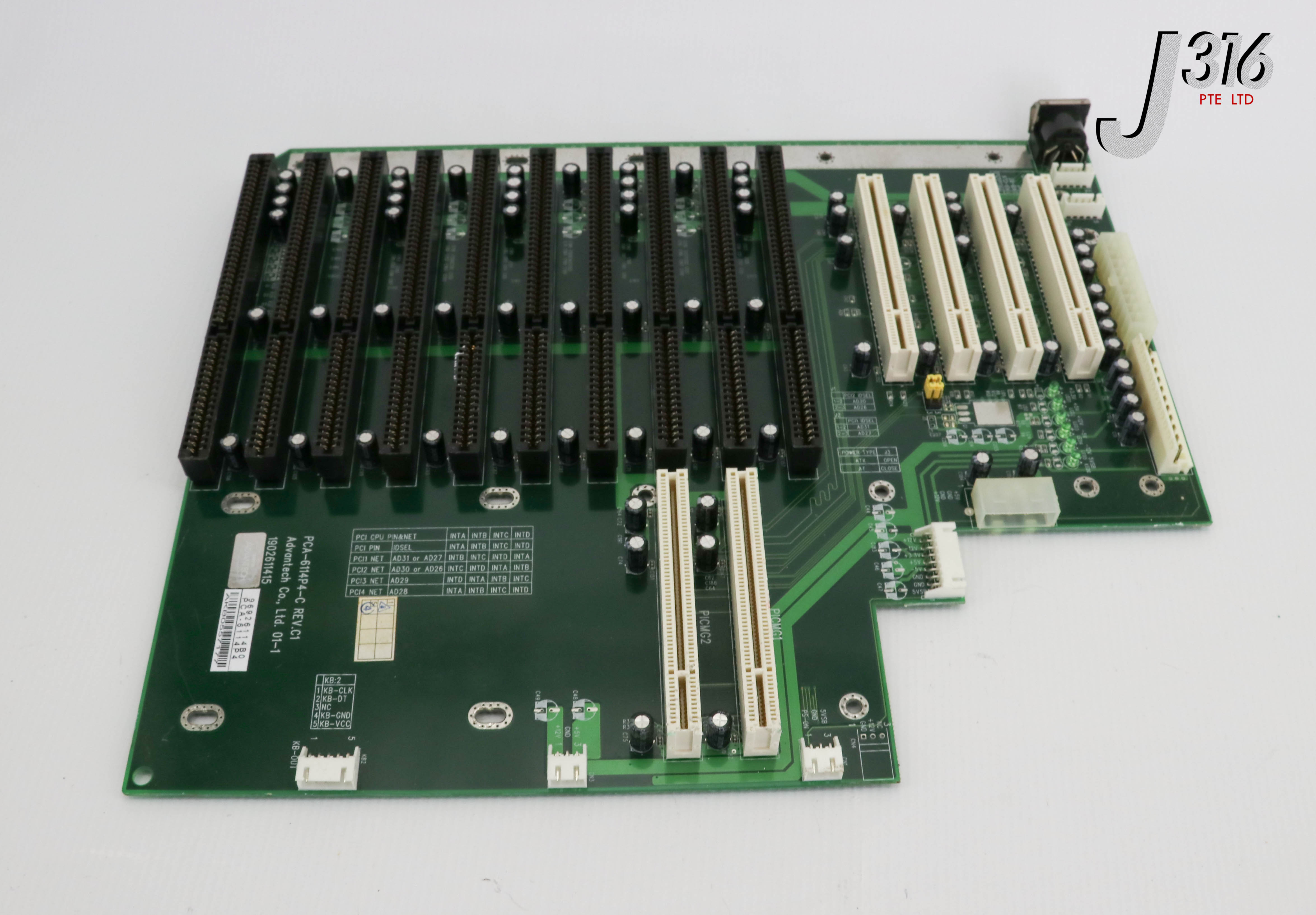 いさ 25294 ADVANTECH PCB, BACKPLANE BOARD, P/N: 1902611415 PCA-6114P4-C